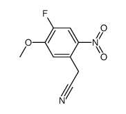 (4-fluoro-5-methoxy-2-nitro-phenyl)-acetonitrile Structure