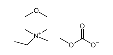 4-ethyl-4-methylmorpholin-4-ium,methyl carbonate Structure