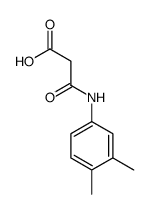 3-(3,4-dimethylanilino)-3-oxopropanoic acid结构式