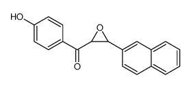 (4-hydroxyphenyl)-(3-naphthalen-2-yloxiran-2-yl)methanone结构式