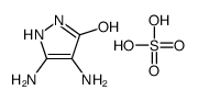 4,5-diamino-1,2-dihydro-3-oxopyrazole sulphate structure