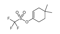 Methanesulfonic acid, 1,1,1-trifluoro-, 4,4-dimethyl-1-cyclohexen-1-yl ester结构式