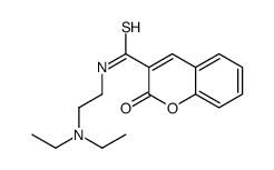 N-[2-(diethylamino)ethyl]-2-oxochromene-3-carbothioamide结构式