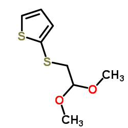 2-[(2,2-Dimethoxyethyl)sulfanyl]thiophene Structure