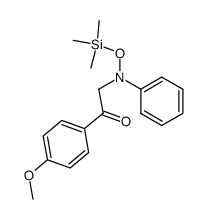 1-(4-methoxyphenyl)-2-(phenyl((trimethylsilyl)oxy)amino)ethan-1-one Structure