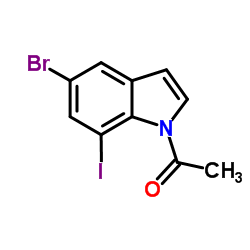 1-(5-Bromo-7-iodo-1H-indol-1-yl)ethanone图片