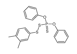 O,O-Diphenyl-S-(3,4-dimethyl-phenylmercapto)-dithiophosphat结构式