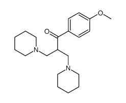 1-(4-Methoxy-phenyl)-3-piperidin-1-yl-2-piperidin-1-ylmethyl-propan-1-one Structure