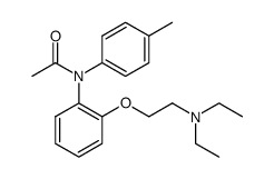 N-Acetyl-2'-<2-diaethylamino-aethoxy>-4-methyl-diphenylamin结构式