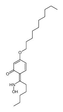 3-decoxy-6-[1-(hydroxyamino)hexylidene]cyclohexa-2,4-dien-1-one结构式