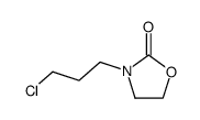 3-(3-chloro-1-propyl)-2-oxazolidinone Structure