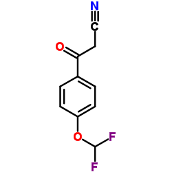 3-[4-(Difluoromethoxy)phenyl]-3-oxopropanenitrile结构式