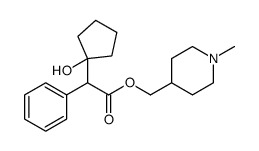 (1-methylpiperidin-4-yl)methyl 2-(1-hydroxycyclopentyl)-2-phenylacetate结构式