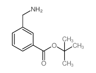 3-(氨基甲基)苯甲酸叔丁酯结构式