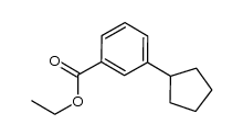 3-cyclopentyl-benzoic acid ethyl ester Structure