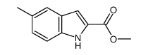 1H-Indole-2-carboxylic acid, 5-Methyl-, Methyl ester Structure