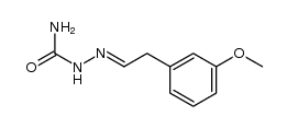 (3-methoxy-phenyl)-acetaldehyde-semicarbazone Structure