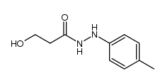 3-hydroxy-propionic acid-(N'-p-tolyl-hydrazide)结构式