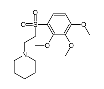 1-(2-((2,3,4-Trimethoxyphenyl)sulfonyl)ethyl)piperidine Structure