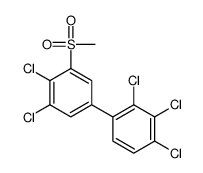 1,2,3-trichloro-4-(3,4-dichloro-5-methylsulfonylphenyl)benzene结构式