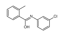 N-(3-chlorophenyl)-2-methylbenzamide结构式