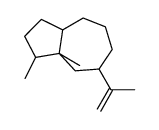 1,8a-dimethyl-7-prop-1-en-2-yl-2,3,3a,4,5,6,7,8-octahydro-1H-azulene结构式