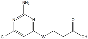 3-(2-amino-6-chloropyrimidin-4-ylthio)propanoic acid Structure