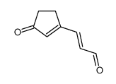 3-(3-oxocyclopenten-1-yl)prop-2-enal结构式