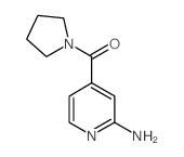 4-(吡咯烷-1-羰基)吡啶-2-胺结构式