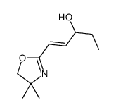 1-(4,4-dimethyl-5H-1,3-oxazol-2-yl)pent-1-en-3-ol Structure