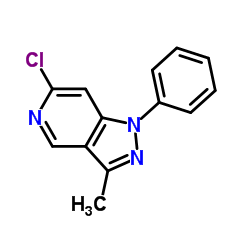 6-Chloro-3-methyl-1-phenyl-1H-pyrazolo[4,3-c]pyridine结构式