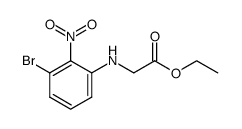 (3-bromo-2-nitro-phenylamino)-acetic acid ethyl ester结构式