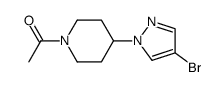 1-[4-(4-bromo-pyrazol-1-yl)-piperidin-1-yl]-ethanone结构式