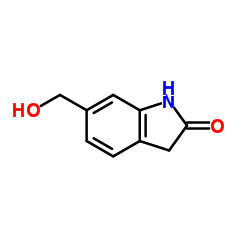 6-(Hydroxymethyl)-1,3-dihydro-2H-indol-2-one结构式