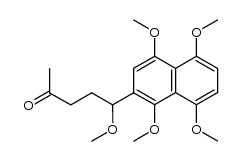 2-(1-methoxy-4-oxopentyl)-1,4,5,8-tetramethoxynaphthalene Structure