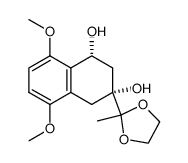 (1R,3R)-5,8-Dimethoxy-3-(2-methyl-[1,3]dioxolan-2-yl)-1,2,3,4-tetrahydro-naphthalene-1,3-diol Structure