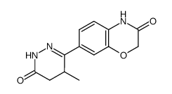 7-[(1,4,5,6-Tetrahydro-4-methyl-6-oxopyridazin)-3-yl]-4H-1,4-benzoxazin-3(2H)-one Structure