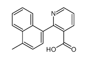 2-(4-methylnaphthalen-1-yl)pyridine-3-carboxylic acid结构式