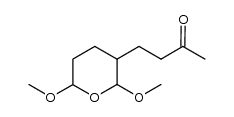 4-(2,6-dimethoxytetrahydropyran-3-yl)butan-2-one Structure