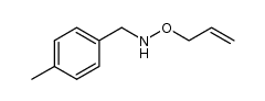 O-allyl-N-(4-methylbenzyl)hydroxylamine Structure