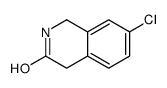 7-chloro-2,4-dihydro-1H-isoquinolin-3-one结构式