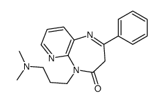 5-[3-(dimethylamino)propyl]-2-phenyl-3H-pyrido[2,3-b][1,4]diazepin-4-one Structure