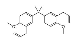 1-methoxy-4-[2-(4-methoxy-3-prop-2-enylphenyl)propan-2-yl]-2-prop-2-enylbenzene结构式