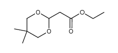 Ethyl 5,5-dimethyl-1,3-dioxan-2-acetate Structure