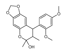 8-(2,4-dimethoxyphenyl)-6,7-dimethyl-7,8-dihydro-[1,3]dioxolo[4,5-g]chromen-6-ol Structure