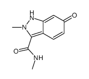 N,2-dimethyl-6-oxo-1H-indazole-3-carboxamide结构式