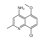 4-Amino-8-chloro-5-methoxy-2-methylquinoline结构式