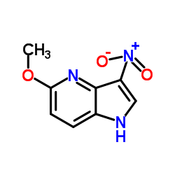 5-Methoxy-3-nitro-4-azaindole结构式