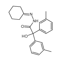 di-m-tolylglycolic acid cyclohexylidenehydrazide结构式