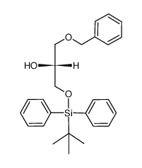 (R)-1-Benzyloxy-3-(tert-butyl-diphenyl-silanyloxy)-propan-2-ol结构式